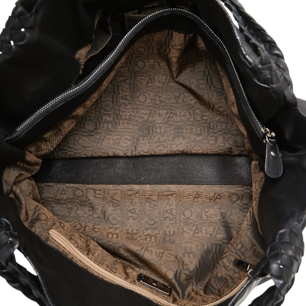 サルヴァトーレフェラガモ ガンチーニ パンチング トートバッグ ショルダーバッグ GG-217890 ブラック レザー レディース Salvatore Ferragamo 【中古】