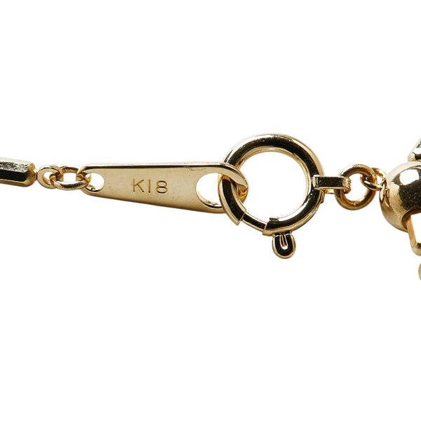 K18YG イエローゴールド ダイヤ1.62ct クロス 十字架 モチーフ ペンダントネックレス レディース 【中古】
