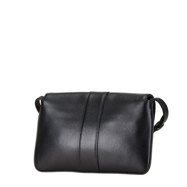 グッチ GGマーモント アリー スモール 斜め掛け ショルダーバッグ 550129 ブラック レザー レディース GUCCI 【中古】