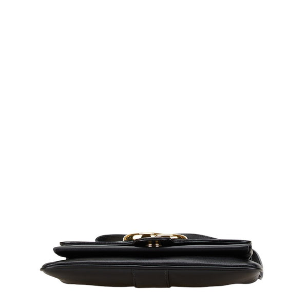 グッチ GGマーモント アリー スモール 斜め掛け ショルダーバッグ 550129 ブラック レザー レディース GUCCI 【中古】