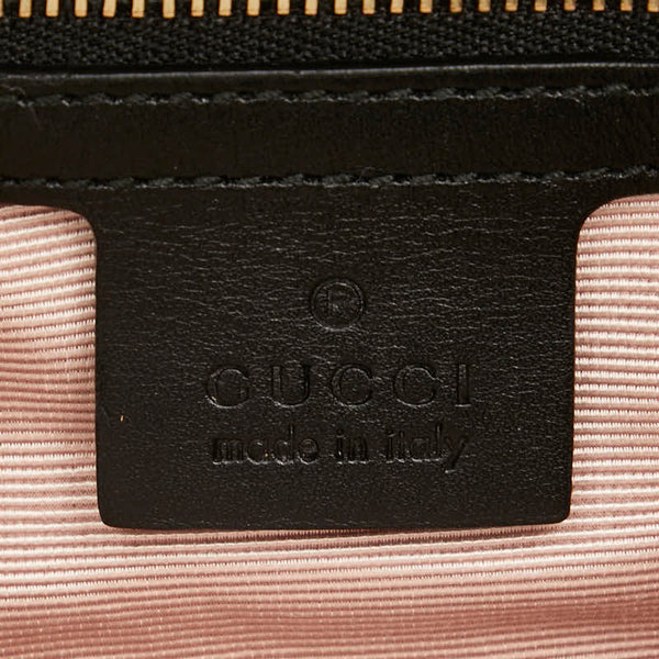 グッチ GGマーモント アリー スモール 斜め掛け ショルダーバッグ 550129 ブラック レザー レディース GUCCI 【中古】