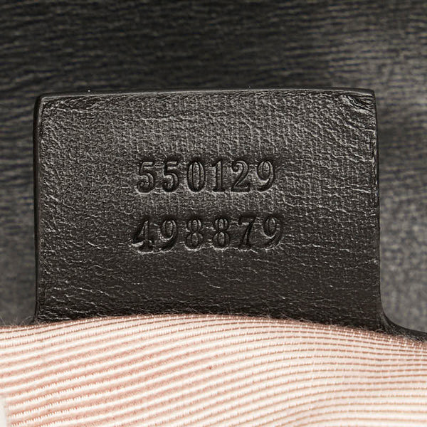 グッチ GGマーモント アリー スモール 斜め掛け ショルダーバッグ 550129 ブラック レザー レディース GUCCI 【中古】