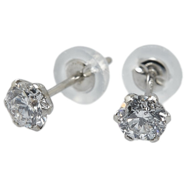 Pt900 プラチナ ダイヤ0.50ct スタッド ピアス レディース 【中古】