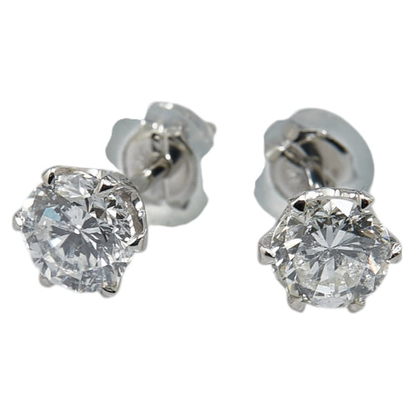 Pt900 プラチナ ダイヤ1.257ct スタッドピアス レディース 【中古】