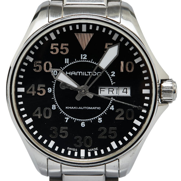 ハミルトン カーキパイロット 腕時計 H644250 自動巻き ブラック文字盤 ステンレススチール メンズ HAMILTON 【中古】