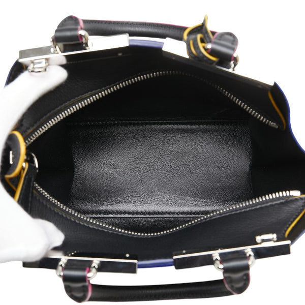 フェンディ トロワジュール ハンドバッグ ショルダーバッグ 2WAY 8BH333 ブラック マルチカラー レザー レディース FENDI 【中古】