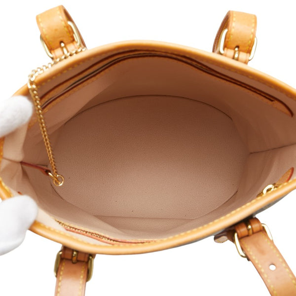 ルイ ヴィトン モノグラム プチ バケットPM トートバッグ ショルダーバッグ M42238 ブラウン PVC レザー レディース LOUIS VUITTON 【中古】