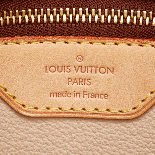ルイ ヴィトン モノグラム プチ バケットPM トートバッグ ショルダーバッグ M42238 ブラウン PVC レザー レディース LOUIS VUITTON 【中古】