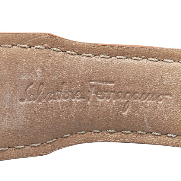 サルヴァトーレフェラガモ 腕時計 030705 クオーツ ブラック文字盤 ステンレススチール レザー メンズ Salvatore Ferragamo 【中古】