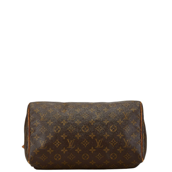 ルイ ヴィトン モノグラム スピーディ30 ハンドバッグ M41526 ブラウン PVC レザー レディース LOUIS VUITTON 【中古】