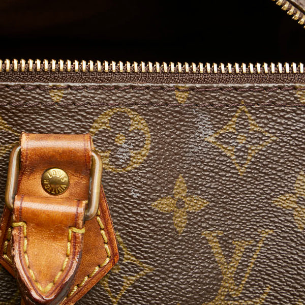 ルイ ヴィトン モノグラム スピーディ30 ハンドバッグ M41526 ブラウン PVC レザー レディース LOUIS VUITTON 【中古】