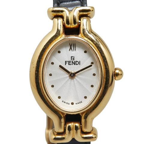 カメレオン チェンジベルト 8色 腕時計 640L クオーツ シルバー文字盤 ステンレススチール レザー レディース 【中古】