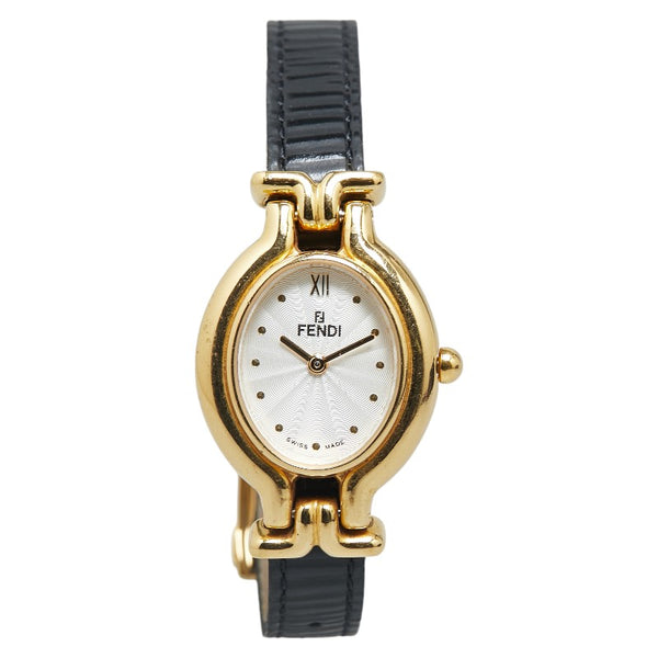 カメレオン チェンジベルト 8色 腕時計 640L クオーツ シルバー文字盤 ステンレススチール レザー レディース 【中古】