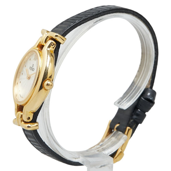 カメレオン チェンジベルト 8色 腕時計 640L クオーツ シルバー文字盤 ステンレススチール レザー レディース 【中古】