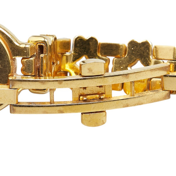 カメレオン チェンジベルト 8色 腕時計 640L クオーツ シルバー文字盤 ステンレススチール レザー レディース 【中古】