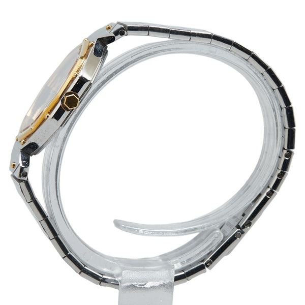 サンローラン YSLロゴ 腕時計 2200 225058Y クオーツ ブラック文字盤 ステンレススチール レディース SAINT LAURENT 【中古】