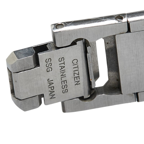 サンローラン YSLロゴ 腕時計 2200 225058Y クオーツ ブラック文字盤 ステンレススチール レディース SAINT LAURENT 【中古】