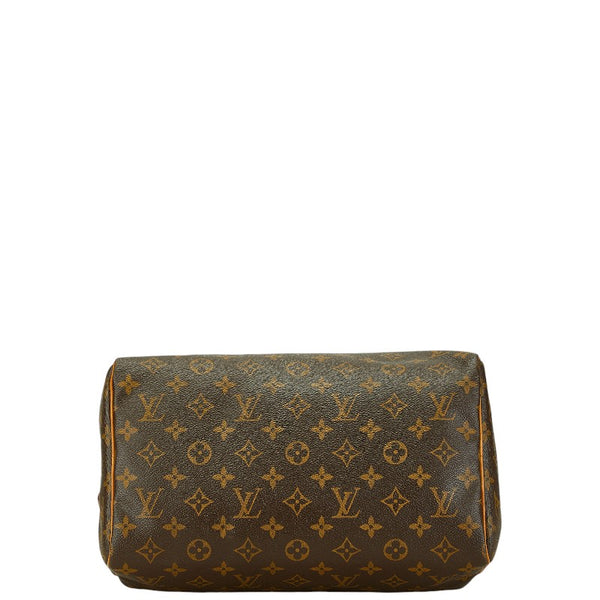 ルイ ヴィトン モノグラム スピーディ30 ハンドバッグ M41526 ブラウン PVC レザー レディース LOUIS VUITTON 【中古】