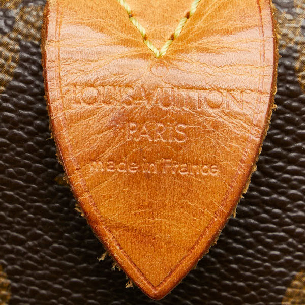 ルイ ヴィトン モノグラム スピーディ30 ハンドバッグ M41526 ブラウン PVC レザー レディース LOUIS VUITTON 【中古】