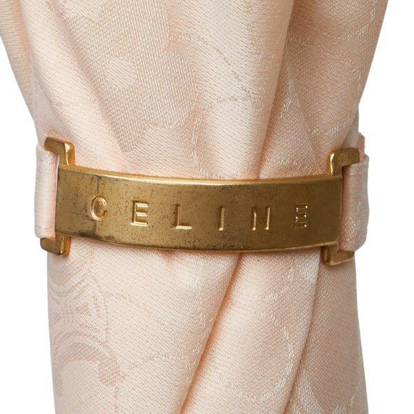 セリーヌ トリオンフ 花 フラワー モチーフ 傘 ピンク ポリエステル レディース CELINE 【中古】