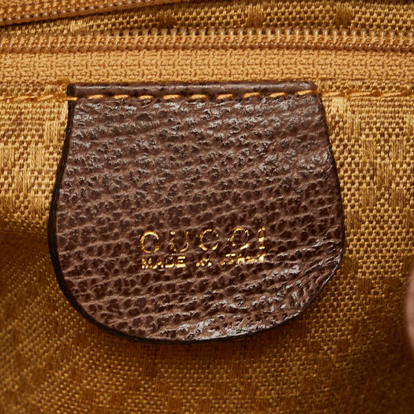 グッチ バンブー リュック バックパック 003 58 0030 ブラウン レザー スエード レディース GUCCI 【中古】