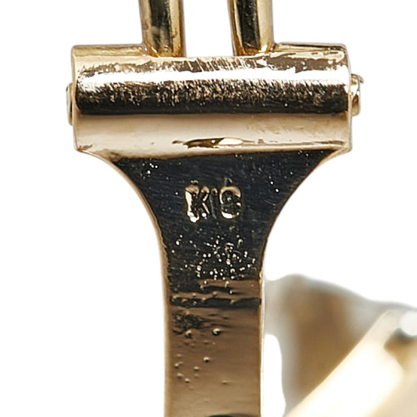 Pt900 プラチナ K18YG イエローゴールド コンビ イヤリング レディース 【中古】
