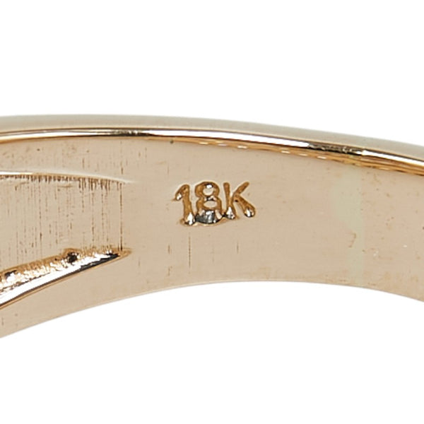 K18YG イエローゴールド ダイヤ0.75ct リング 指輪 レディース 13.5号 【中古】