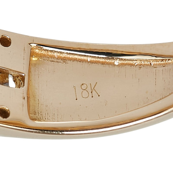 K18YG イエローゴールド ダイヤ0.75ct リング 指輪 レディース 13.5号 【中古】