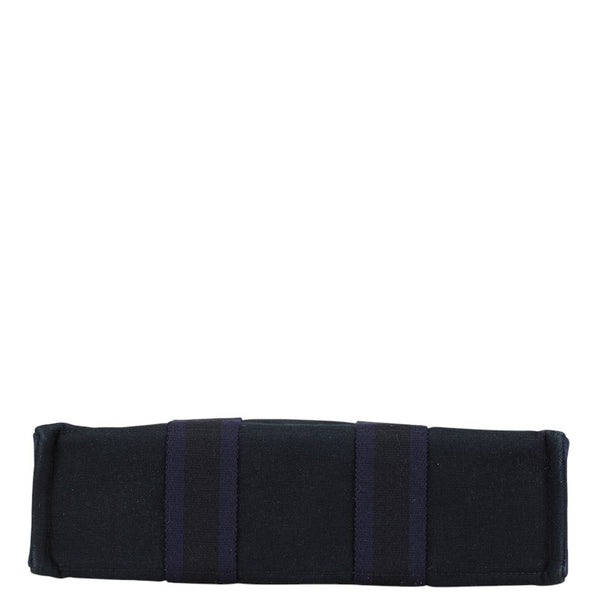 エルメス フールトゥPM ハンドバッグ トートバッグ ネイビー キャンバス レディース HERMES 【中古】