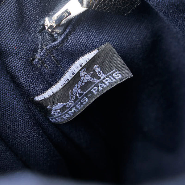 エルメス フールトゥPM ハンドバッグ トートバッグ ネイビー キャンバス レディース HERMES 【中古】