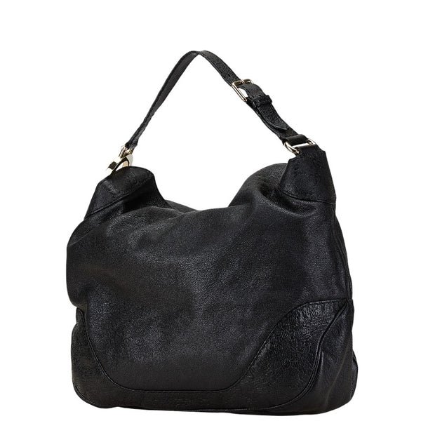 グッチ グッチシマ シャルロッテ ショルダーバッグ 203506 ブラック レザー レディース GUCCI 【中古】