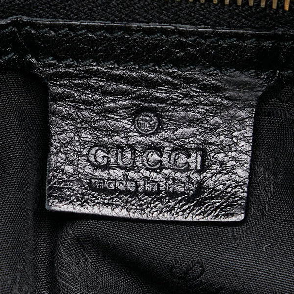 グッチ グッチシマ シャルロッテ ショルダーバッグ 203506 ブラック レザー レディース GUCCI 【中古】