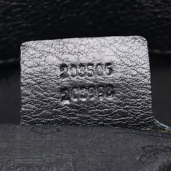 グッチ グッチシマ シャルロッテ ショルダーバッグ 203506 ブラック レザー レディース GUCCI 【中古】