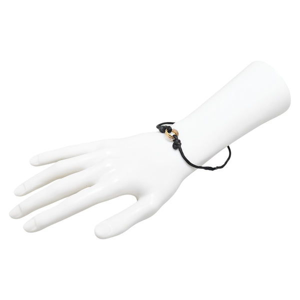 カルティエ トリニティリング ブレスレット ブラック K18YG イエローゴールド K18WG ホワイトゴールド K18PG ピンクゴールド レディース CARTIER 【中古】