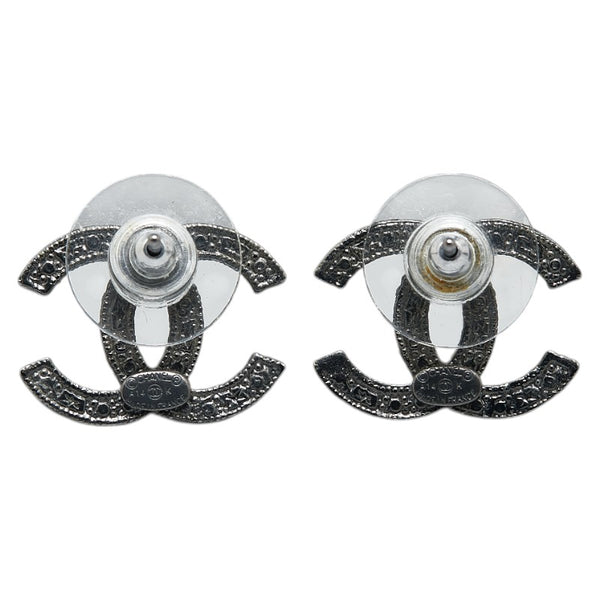 シャネル ココマーク ラインストーン ピアス シルバー メタル レディース CHANEL 【中古】