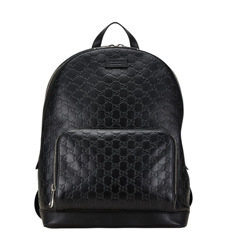 グッチ GGカレイド リュック バックパック 406370 ブラウン ブラック PVC レザー メンズ GUCCI 【中古】