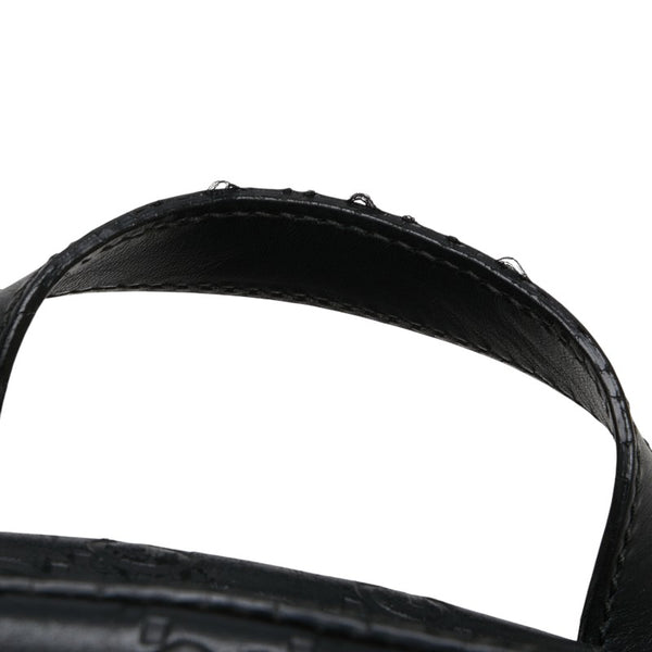 グッチ GGカレイド リュック バックパック 406370 ブラウン ブラック PVC レザー メンズ GUCCI 【中古】