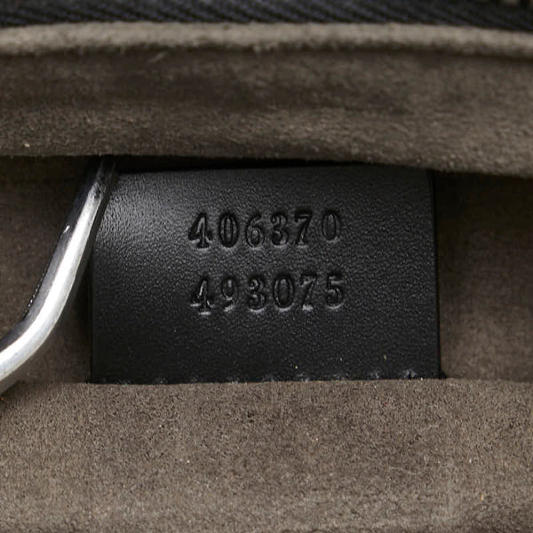 グッチ GGカレイド リュック バックパック 406370 ブラウン ブラック PVC レザー メンズ GUCCI 【中古】