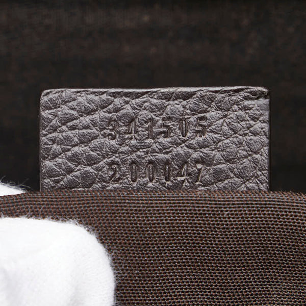 グッチ GGクリスタル ハンドバッグ トートバッグ 341505 ベージュ ブラウン PVC レザー レディース GUCCI 【中古】