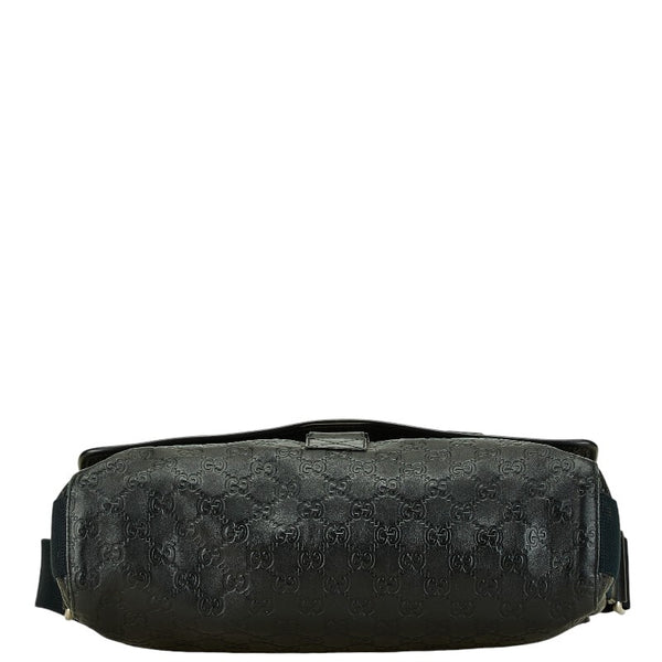 GUCCI ブラックレザー ショルダーバッグ GUCCI グッチ ショルダーバッグ レザー ブラック 001 261 1070