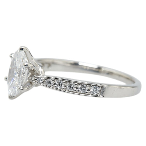 Pt900 プラチナ ダイヤ0.86ct ダイヤ0.12ct リング 指輪 レディース 10.5号 【中古】