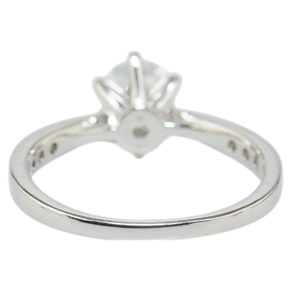 Pt900 プラチナ ダイヤ0.86ct ダイヤ0.12ct リング 指輪 レディース 10.5号 【中古】