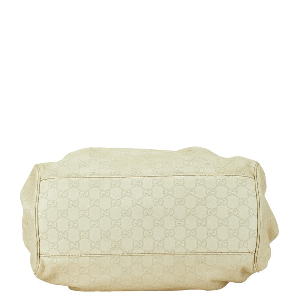 グッチ グッチシマ スーキー ハンドバッグ ショルダーバッグ 2WAY 223974 ホワイト アイボリー レザー レディース GUCCI 【中古】