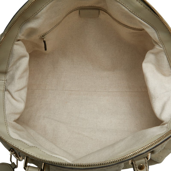 グッチ グッチシマ スーキー ハンドバッグ ショルダーバッグ 2WAY 223974 ホワイト アイボリー レザー レディース GUCCI 【中古】