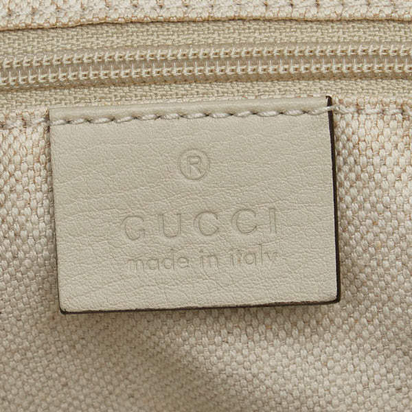 グッチ グッチシマ スーキー ハンドバッグ ショルダーバッグ 2WAY 223974 ホワイト アイボリー レザー レディース GUCCI 【中古】