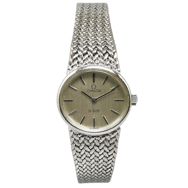 オメガ デビル 腕時計 7520.31 クオーツ シルバー文字盤 ステンレススチール メンズ OMEGA 【中古】