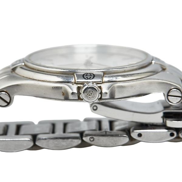 グッチ 腕時計 9040M クオーツ シルバー文字盤 ステンレススチール メンズ GUCCI 【中古】