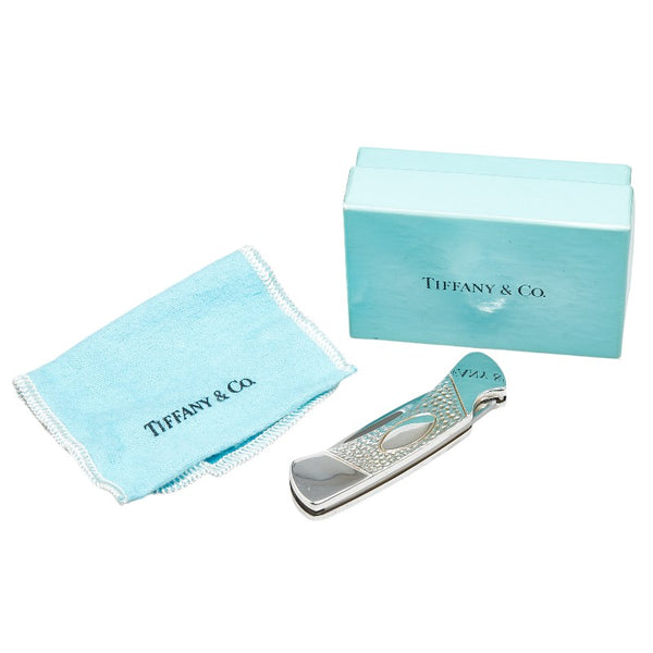 ティファニー アウトドア アーミー 折りたたみナイフ SV925 シルバー メンズ TIFFANY&Co. 【中古】
