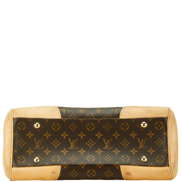 ルイ ヴィトン モノグラム ビバリーGM ハンドバッグ ショルダーバッグ  M40120 ブラウン PVC レザー レディース LOUIS VUITTON 【中古】