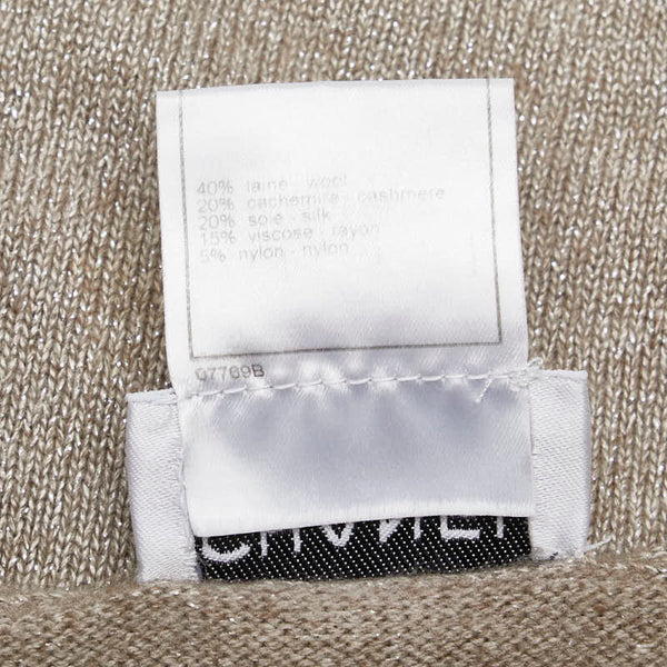 シャネル ココマーク セーター サイズ：38 ベージュ ウール カシミヤ シルク レディース CHANEL 【中古】